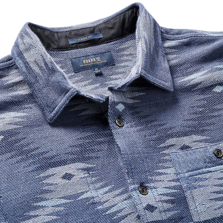 Roark Teton Long-Sleeve Shirt - Men's Blue Grey