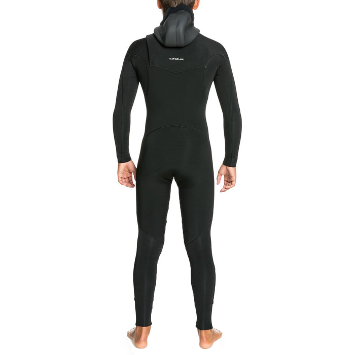 Quiksilver 4/3 Everyday Sessions Chest Zip GBS Hooded Wetsuit - Boys' Black
