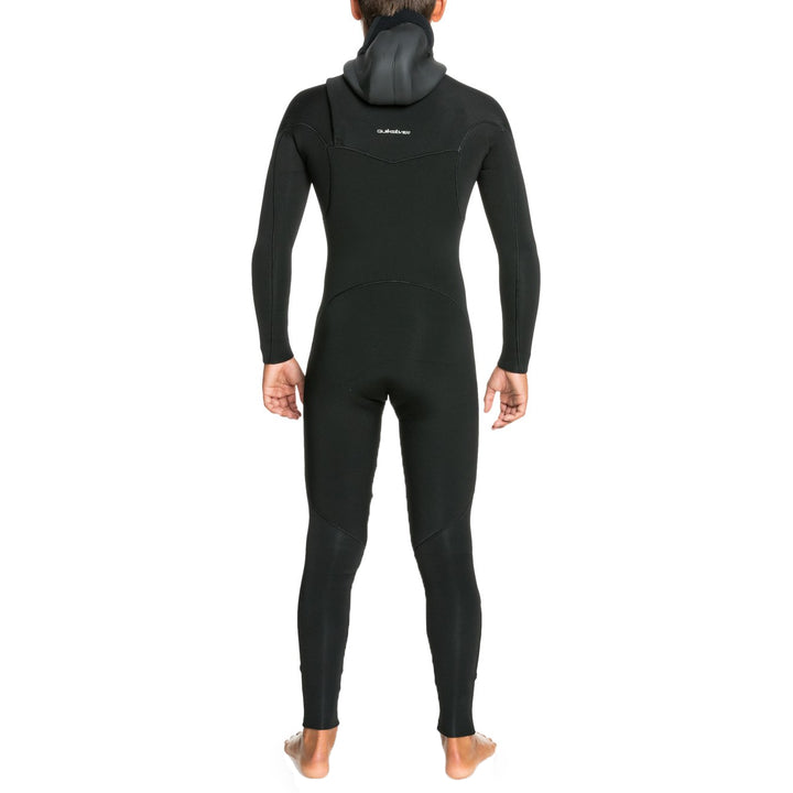 Quiksilver 4/3 Everyday Sessions Chest Zip GBS Hooded Wetsuit - Boys' Black