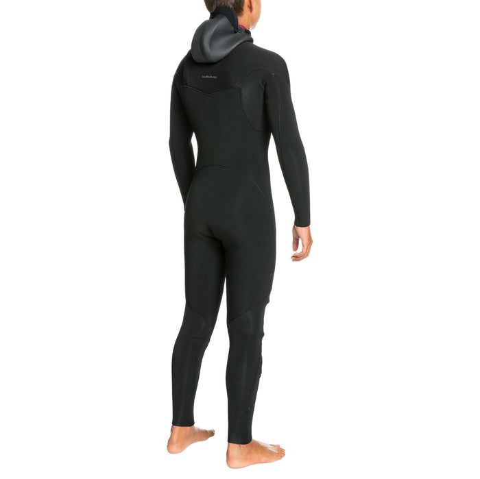 Quiksilver 4/3 Everyday Sessions Chest Zip GBS Hooded Wetsuit - Boys' Black