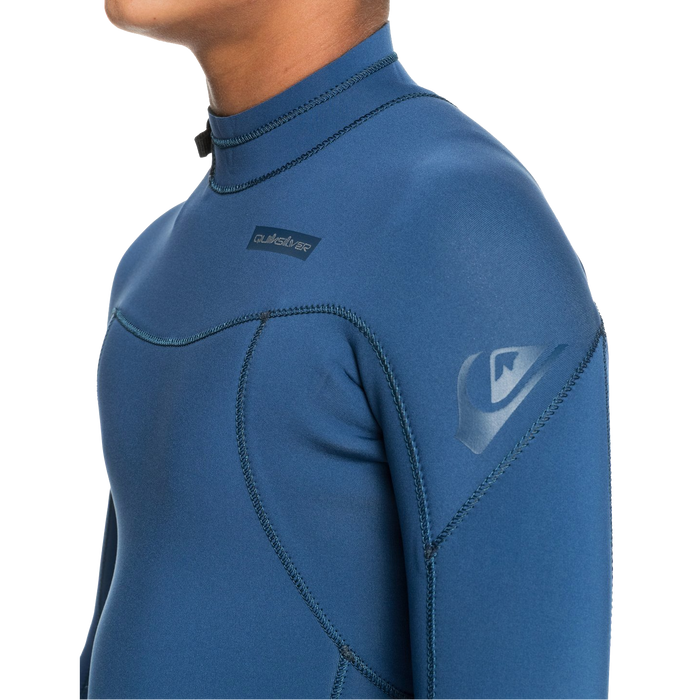 Quiksilver 4/3 Everyday Sessions Back Zip GBS Wetsuit - Boys' Insignia Blue