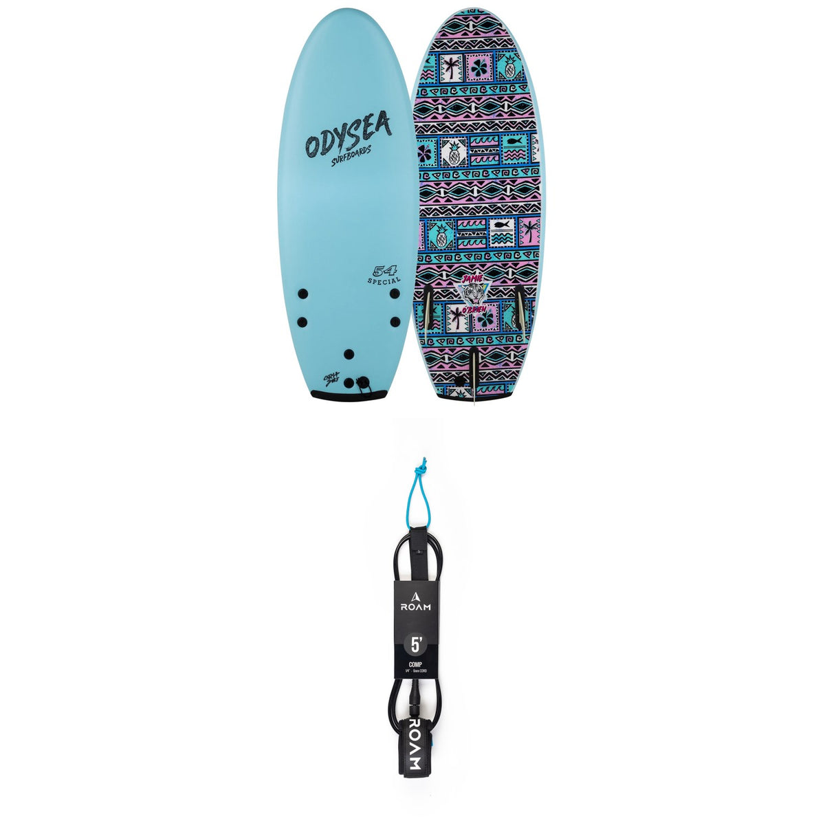 Catch Surf Odysea 54" Special Tri Fin x Jamie O'Brien Pro Surfboard + Roam Comp 5' Leash