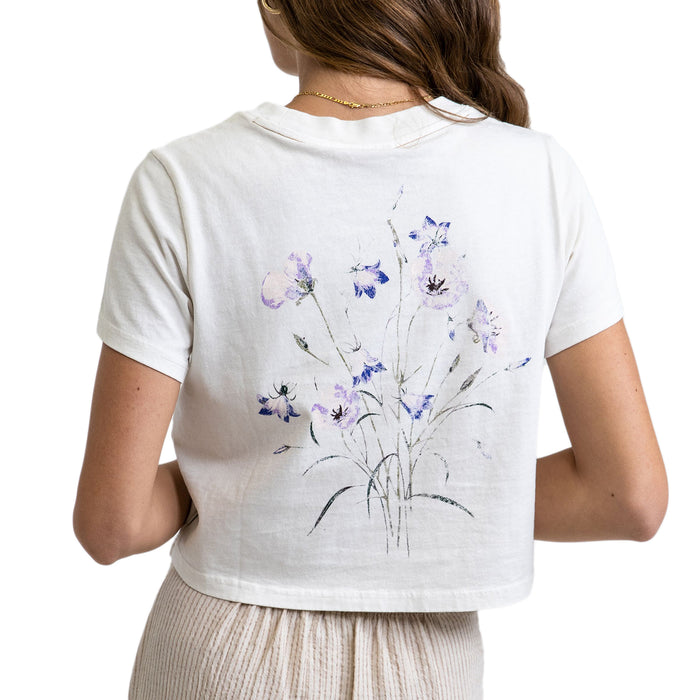 Rhythm Botanical Vintage Cropped T-Shirt - Women's Vintage White