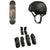 Globe G1 Lineform Skateboard Complete + Triple 8 Sweatsaver Liner Skateboard Helmet + Saver Series High Impact Skateboard Pad Set