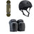 Globe Goodstock Skateboard Complete + Pro-Tec The Classic Certified EPS Skateboard Helmet + Street Open Back Skateboard Knee Pads