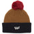 Dark Seas Blocker Beanie Brown/Navy