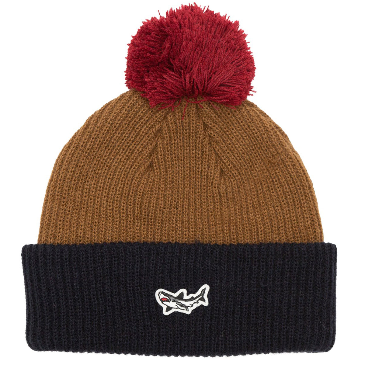 Dark Seas Blocker Beanie Brown/Navy