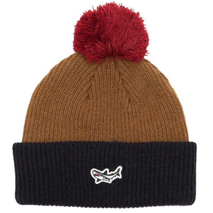 Dark Seas Blocker Beanie Brown/Navy