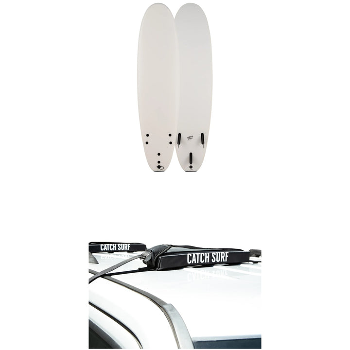Catch Surf Blank Series 7'0" Log Surfboard + Catch Surf Surfboard Rack