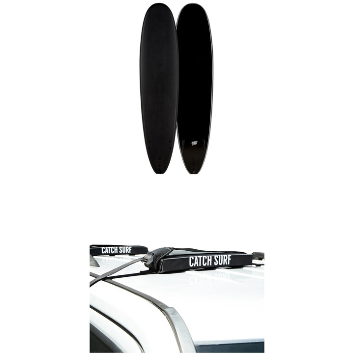 Catch Surf Blank Series 8'0" Log Surfboard + Catch Surf Surfboard Rack