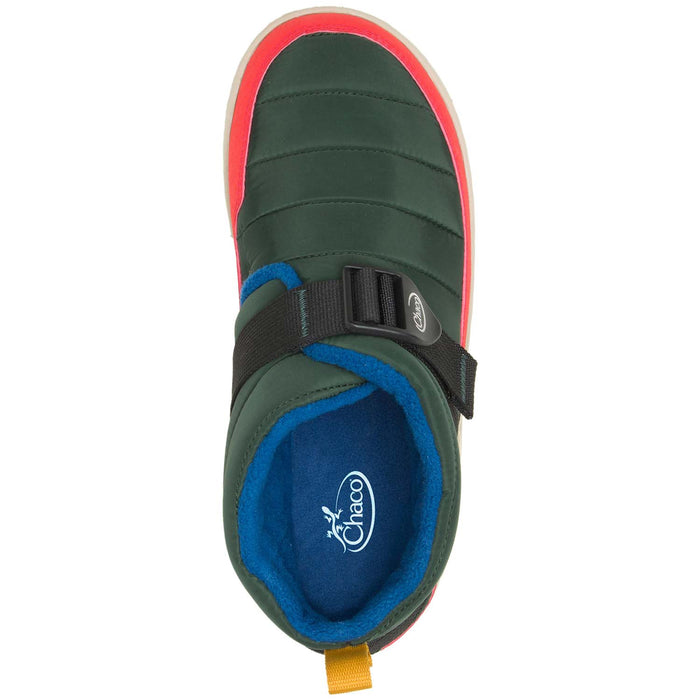Chaco Ramble Linear Puff Slippers - Women's Blocked Forest Green