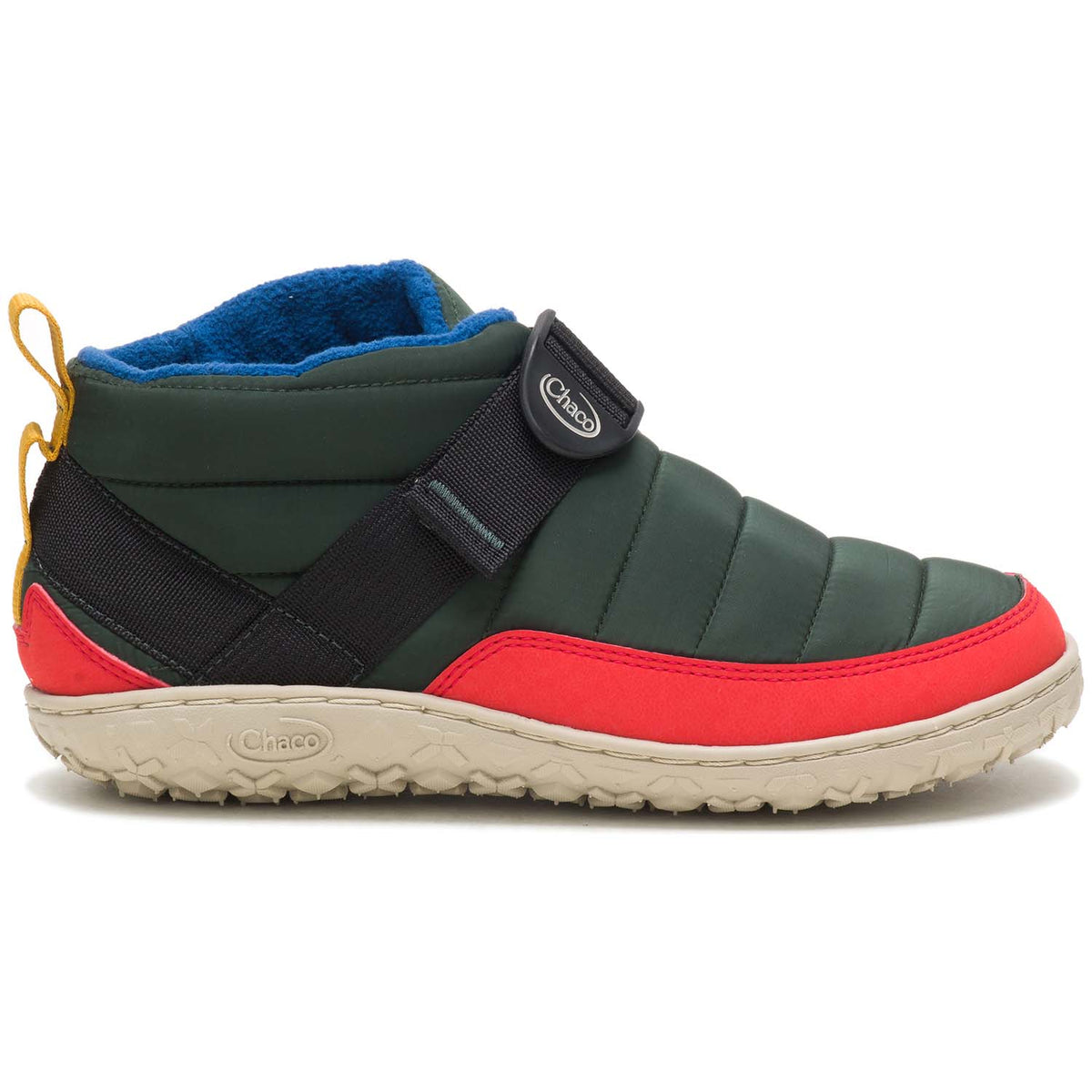 Chaco Ramble Linear Puff Slippers - Women's Blocked Forest Green
