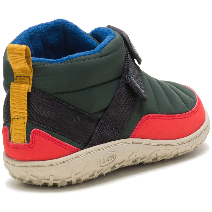 Chaco Ramble Linear Puff Slippers - Women's Blocked Forest Green