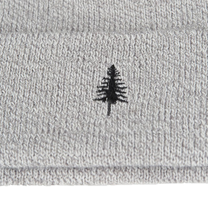 Tentree Tree Embroidery Kurt Beanie Hi Rise Grey Marled