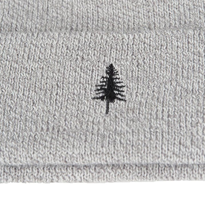 Tentree Tree Embroidery Kurt Beanie Hi Rise Grey Marled