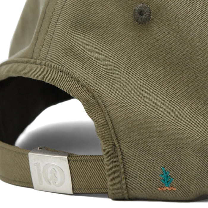 Tentree Sasquatch Tencel Peak Hat Olive Night Green