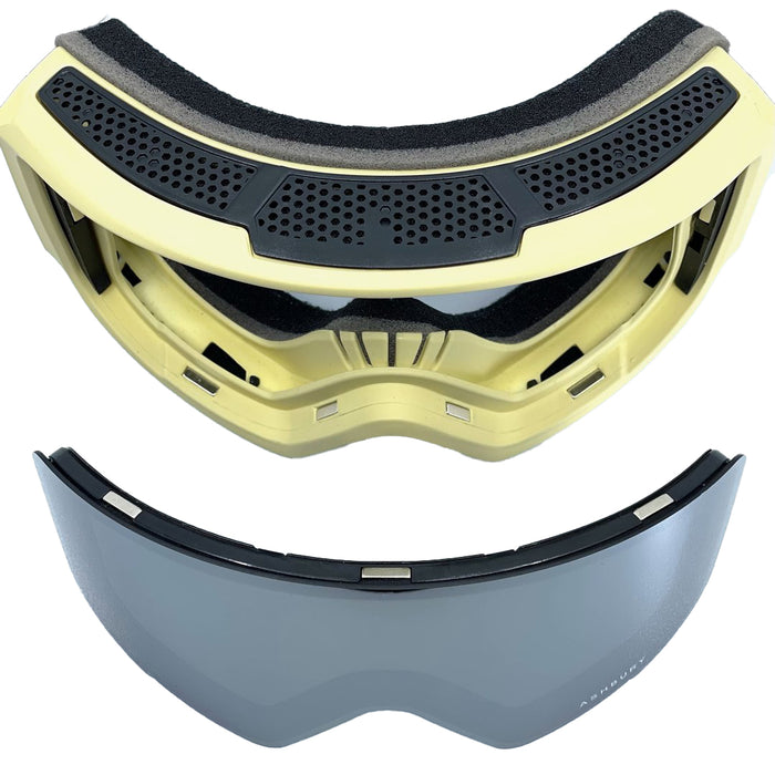 Ashbury Arrow Goggles Stripes/Silver Mirror+Yellow