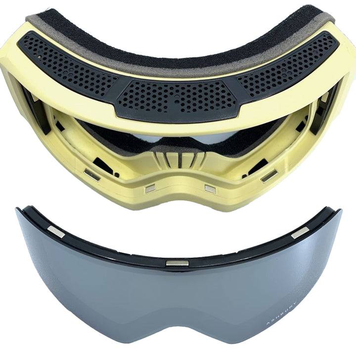 Ashbury Arrow Goggles Stripes/Silver Mirror+Yellow
