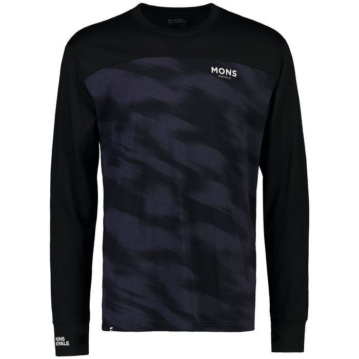 MONS ROYALE Yotei Long-Sleeve Top - Men's Black/Motion 9