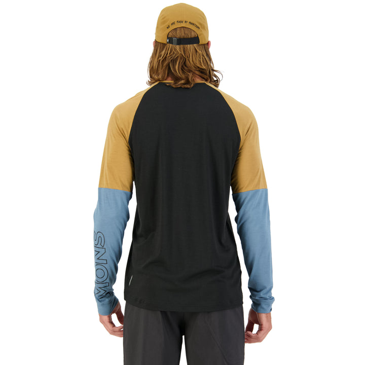 MONS ROYALE Tarn Wind Jersey Blue Slate / Black