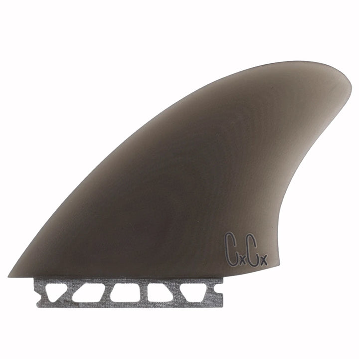 Captain Fin Christenson Twin Keel Single Tab Fin Set Smoke