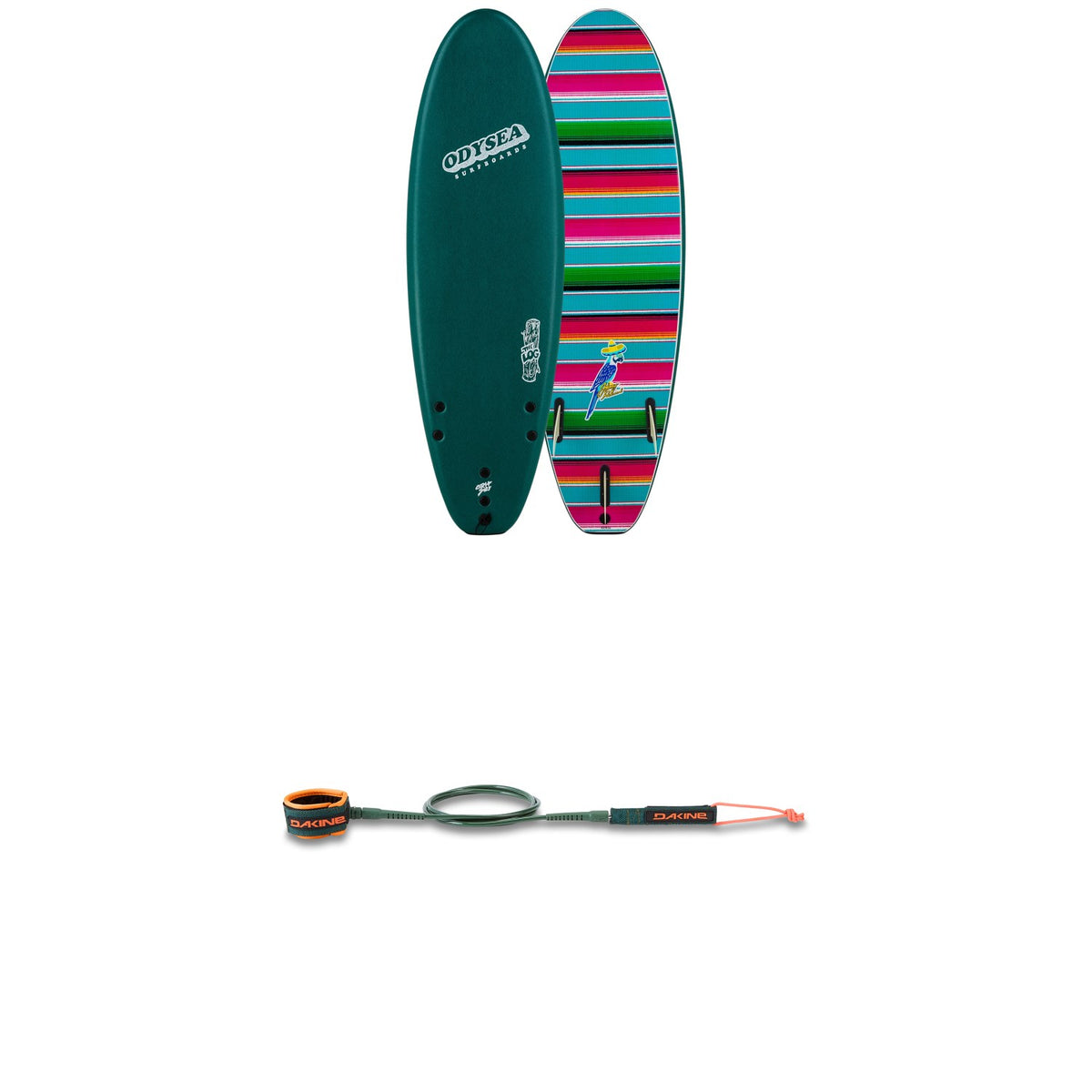 Catch Surf Odysea 6'0" Log x Johnny Redmond Surfboard + Dakine Procomp 6' Leash