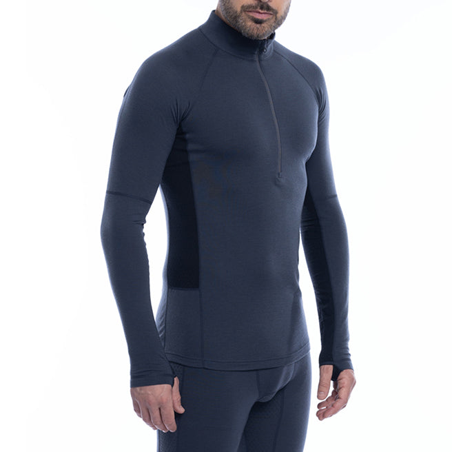 Artilect Flatiron 185 1/4 Zip Top - Men's Dusk Blue/Black