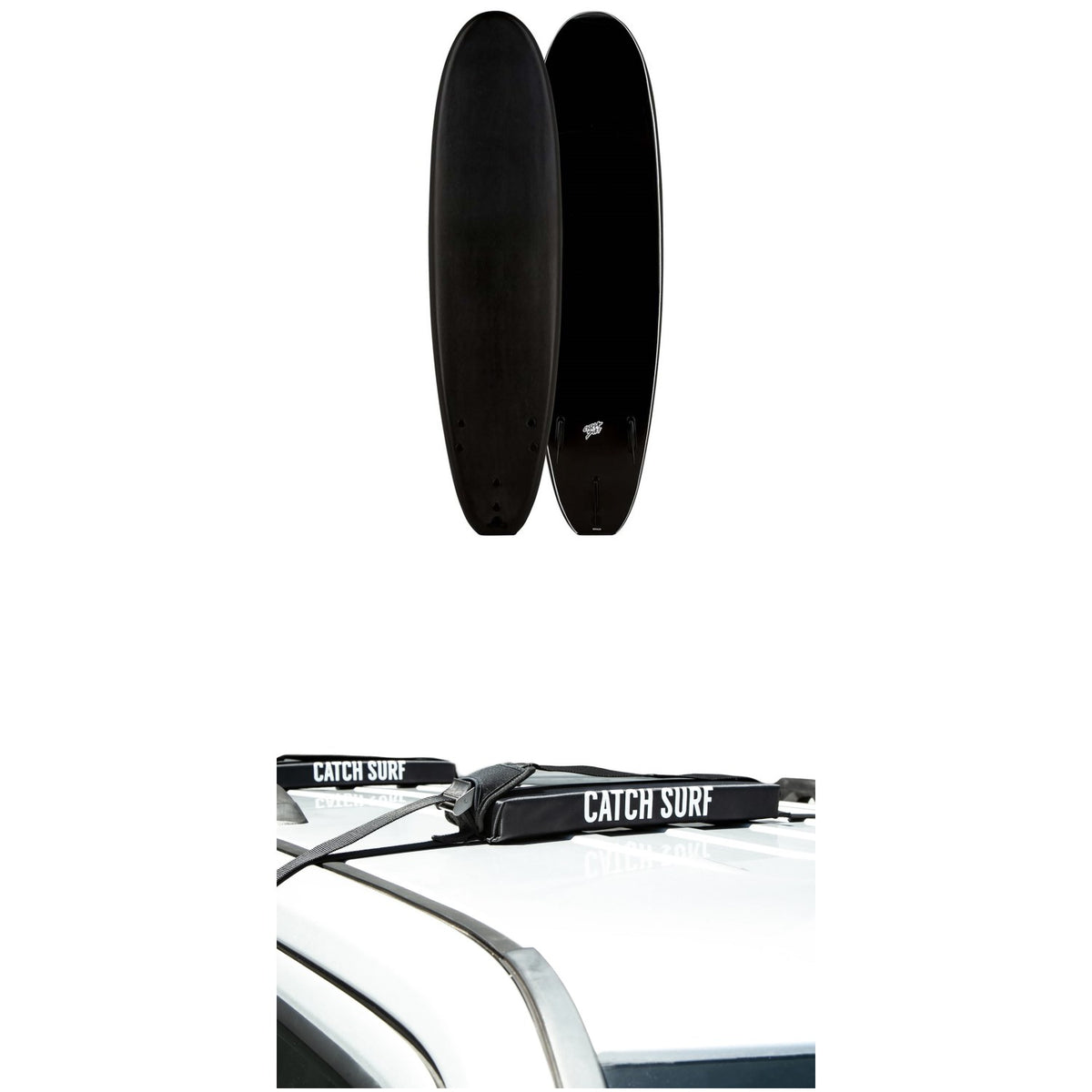 Catch Surf Blank Series 6'0" Log Surfboard + Catch Surf Surfboard Rack