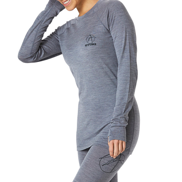 Oyuki Merino Top - Women's Grey Marle