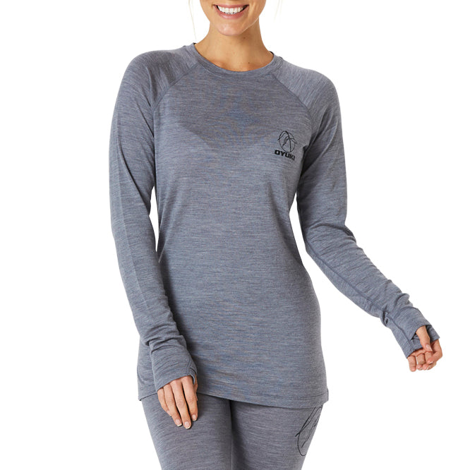 Oyuki Merino Top - Women's Grey Marle