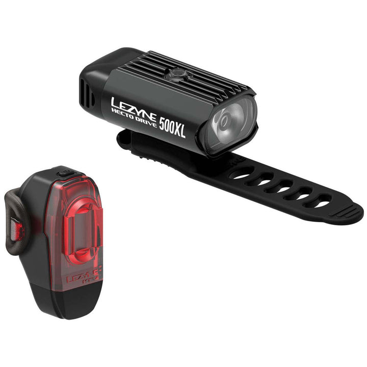 Lezyne Hecto Drive 500XL / KTV Bike Light Set Black/Black