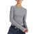 Vuori Long-Sleeve Mudra Fitted T-Shirt - Women's Medium Heather Grey