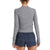 Vuori Long-Sleeve Mudra Fitted T-Shirt - Women's Medium Heather Grey