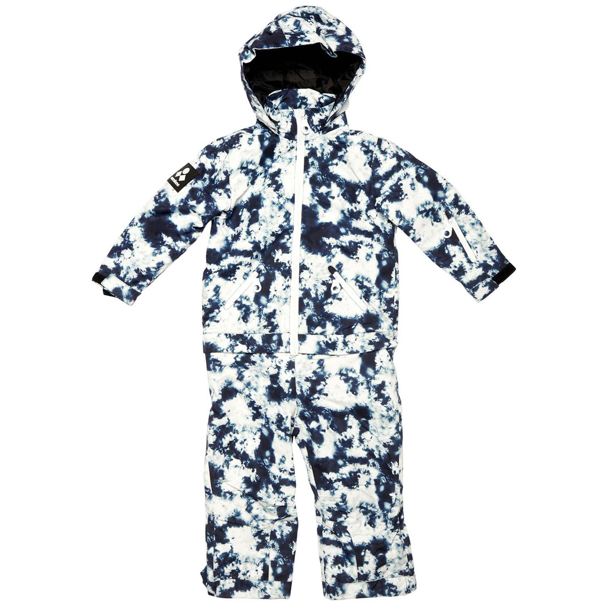 Oneskee Acclimate Onepiece - Kids' Blue/White Tie-Dye