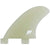 True Ames Side Bite 3.25" Solid Fiberglass - FCS Fin Set Clear