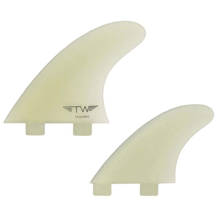 True Ames Tyler Warren Quad Solid Fiberglass FCS Fin Set Clear
