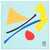 Topo Designs Topo Bandana Abstract/Pool Blue
