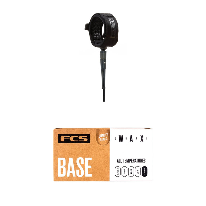 FCS 9' All Around Essential Leash + FCS Surf Base Wax