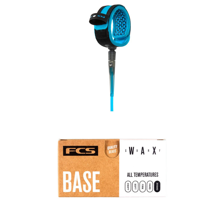 FCS 6' Comp Essential Leash + FCS Surf Base Wax