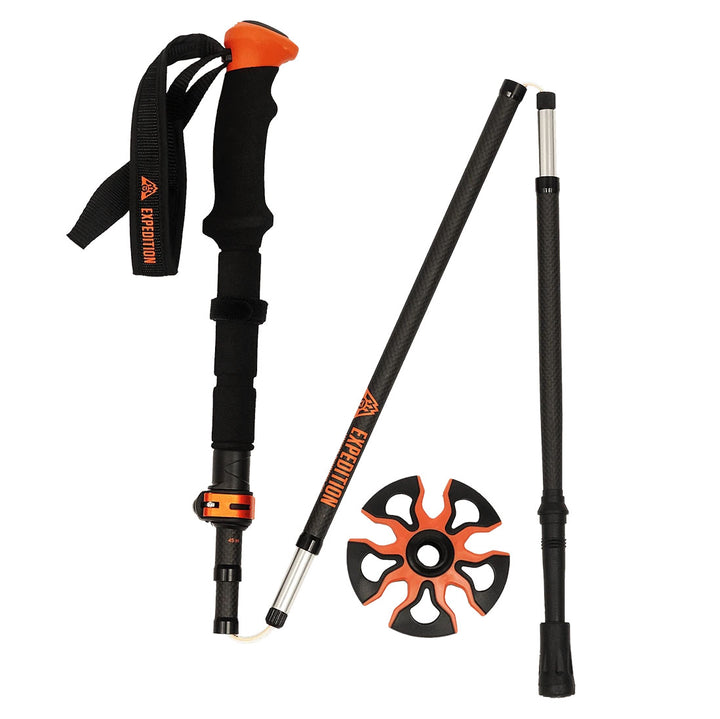 Union Carbon Splitboard Poles 2022 Orange