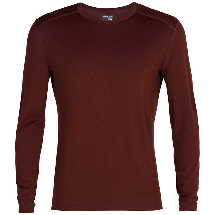 Icebreaker 260 Tech Long Sleeve Crew Top - Men's Espresso