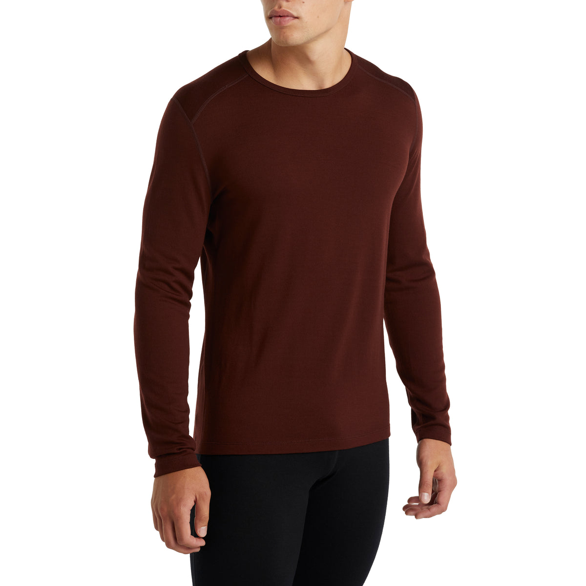 Icebreaker 260 Tech Long Sleeve Crew Top - Men's Espresso