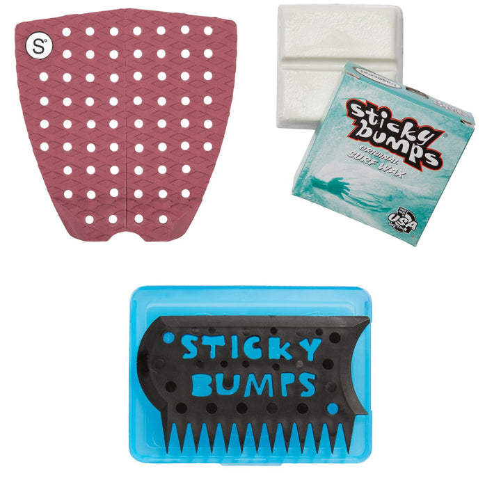 Sympl Supply Co Nº1 Traction Pad + Sticky Bumps Basecoat Wax + Wax Comb & Box