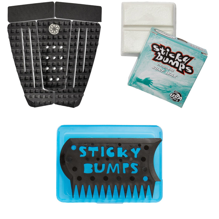 Octopus Colin Moran 5-Piece Traction Pad + Sticky Bumps Basecoat Wax + Wax Comb & Box