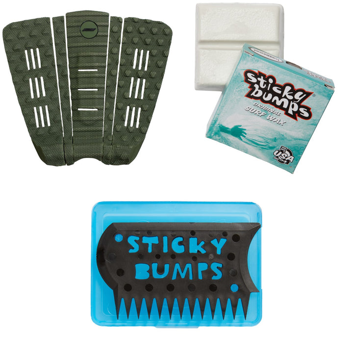 Pro-Lite Josh Kerr Pro Signature Series Traction Pad + Sticky Bumps Basecoat Wax + Wax Comb & Box