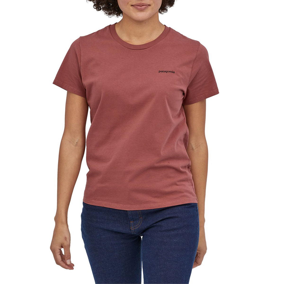 Patagonia P-6 Mission Organic T-Shirt - Women's Rosehip