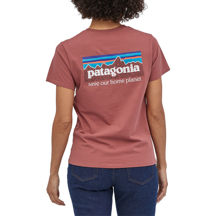 Patagonia P-6 Mission Organic T-Shirt - Women's Rosehip