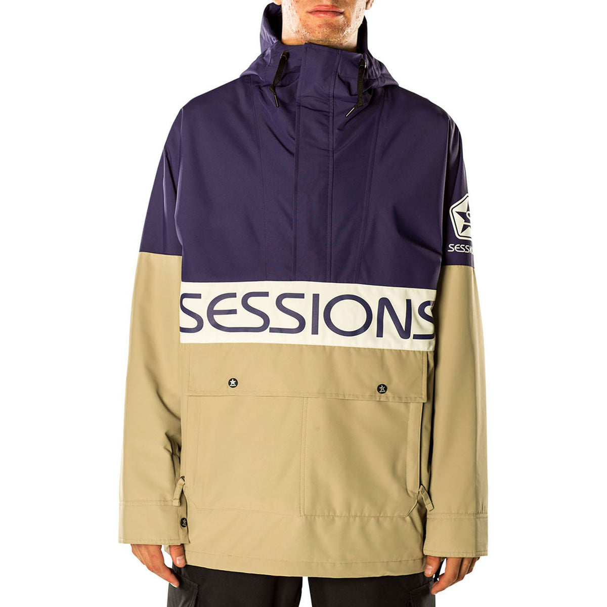Sessions Chaos Pullover Jacket - Men's Beige