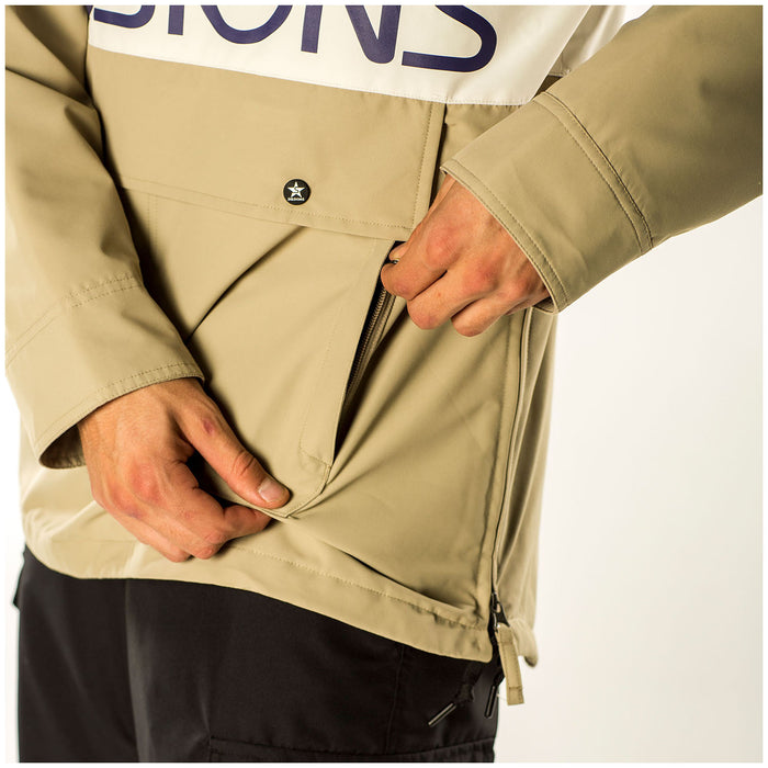 Sessions Chaos Pullover Jacket - Men's Beige