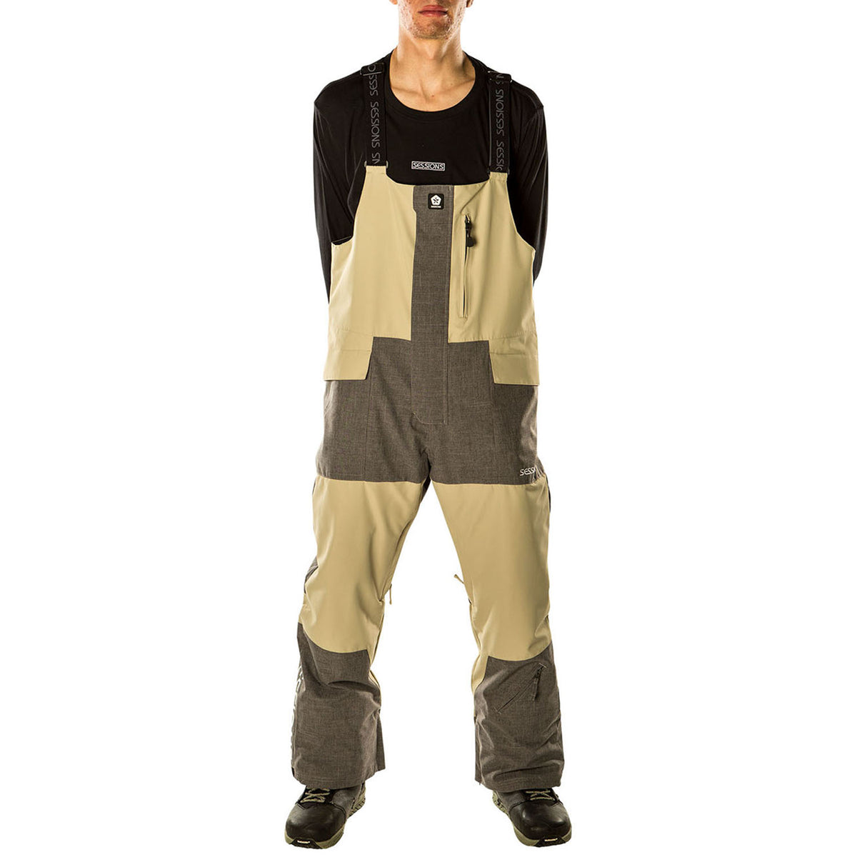 Sessions Bleach Bibs - Men's Beige